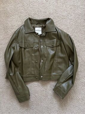 NWOT Bagatelle Collection Women’s Faux Leather Jacket Brown